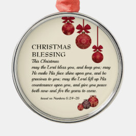 Adorno Metálico JEHOVAH TE BENDIGA | Números 6 | NAVIDADES