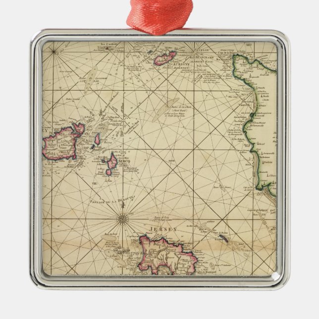 Adorno Metálico Jersey, Guernesey (Frente)