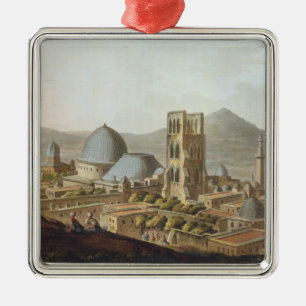 Adorno Metálico Jerusalén con la iglesia del sepulcro santo, p