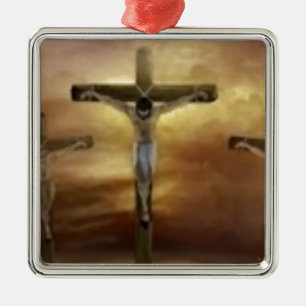ADORNO METÁLICO JESÚS EN LA CRUZ