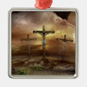 ADORNO METÁLICO JESÚS EN LA CRUZ