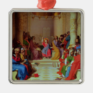 Adorno Metálico Jesús entre los médicos, 1862