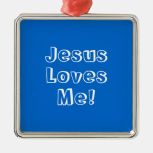 Adorno Metálico ¡Jesús, Me Ama!
