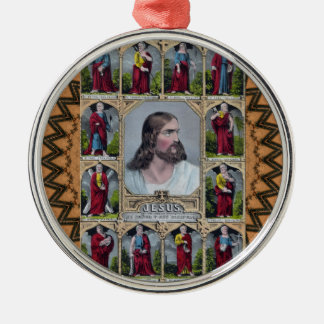Adorno Metálico Jesús y los 12 apóstoles