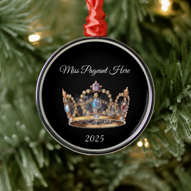 Adorno Metálico Jeweled Crown Christmas Ornament (Árbol)