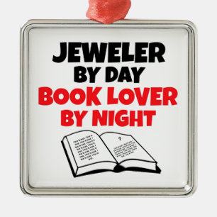 Adorno Metálico Jeweler by Day Book Lover por noche