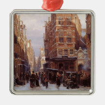 Jewish Quarter in Amsterdam (Vintage City Scene)