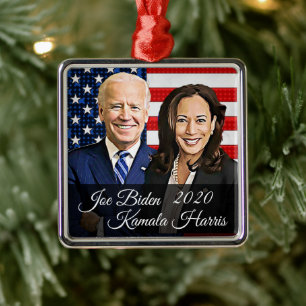 Adorno Metálico Joe Biden 46º recuerdo del presidente Keepsake 202