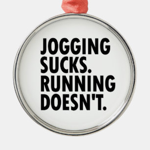 Adorno Metálico Jogging Sucks. Correr no.