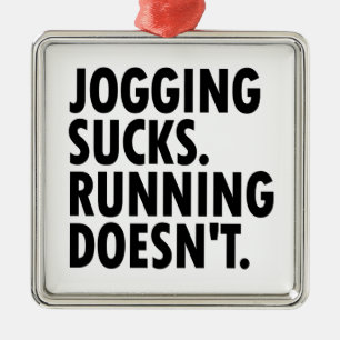 Adorno Metálico Jogging Sucks. Correr no.