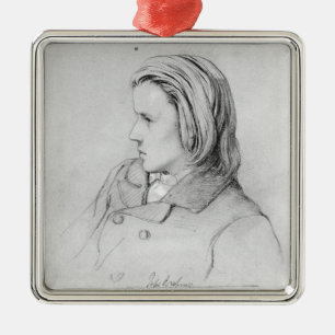 Adorno Metálico Johannes Brahms envejeció veinte, 1853