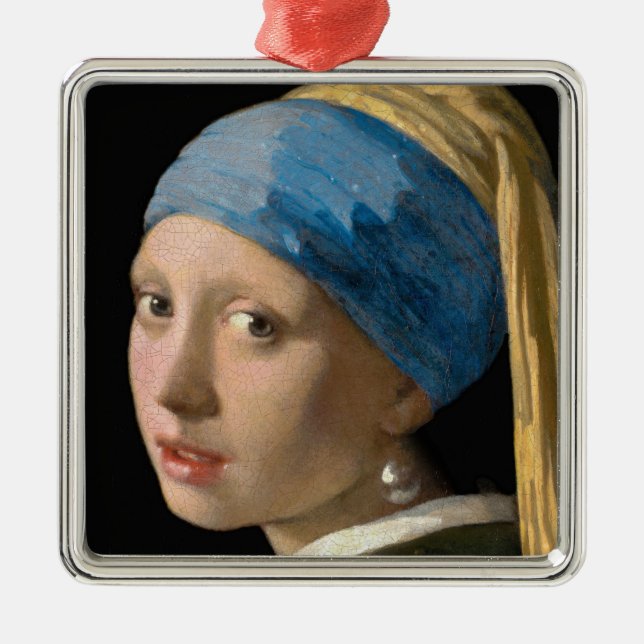 Adorno Metálico Johannes Vermeer, Chica de Pearl Earring (Frente)