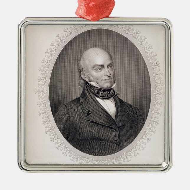Adorno Metálico John Quincy Adams (Frente)