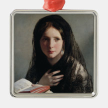 Joven perdida en sueños (leyendo un libro)