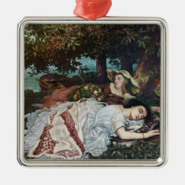 Adorno Metálico Jóvenes damas a orillas del Sena (verano)