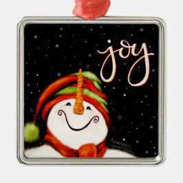 Adorno Metálico Joy Cute Sonriente Navidades de la Inespiritualida