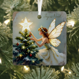 Adorno Metálico Joyeux Noël | Pretty Fairy Personalized Christmas