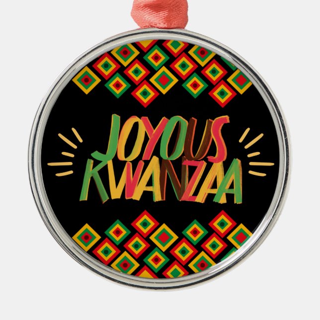 Adorno Metálico Joyous KWANZAA (Frente)