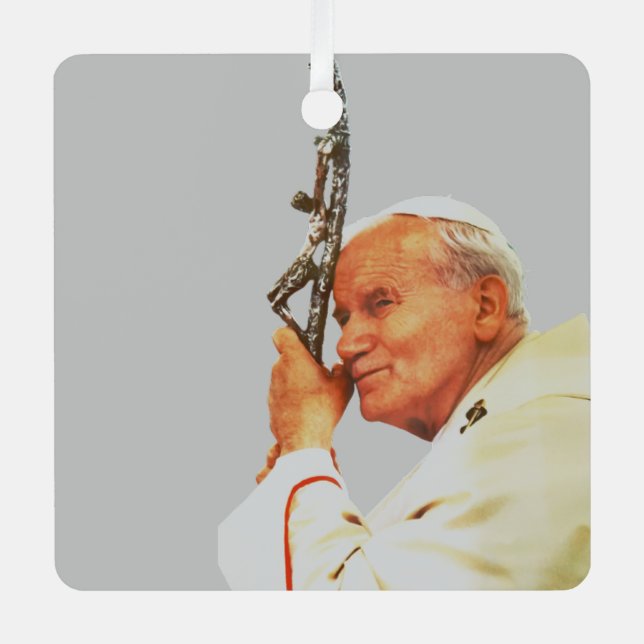 Adorno Metálico Juan Pablo II (Anverso)