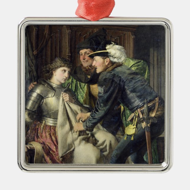 Adorno Metálico Juana de Arco insultó en la prisión, 1866 (Frente)