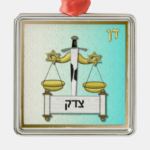 Adorno Metálico Judaica 12 Tribes Israel Dan