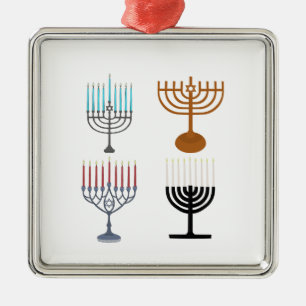 Adorno Metálico Judaísmo Hanukkah Religión judía