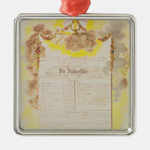 Adorno Metálico Juego-cuenta para 'el Flute mágico