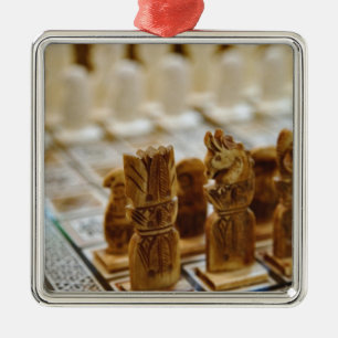 Adorno Metálico Juego de ajedrez en venta, Khan el Khalili Bazaar,