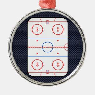 Adorno Metálico Juego de hockey Companion Carbon Fiber Style