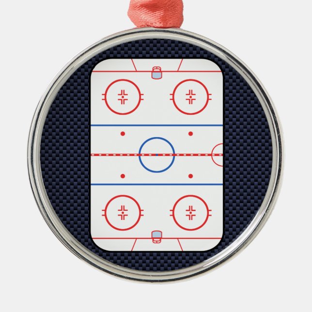 Adorno Metálico Juego de hockey Companion Carbon Fiber Style (Frente)