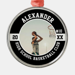 Adorno Metálico Jugador de Baloncesto Equipo de Escuela Secundaria