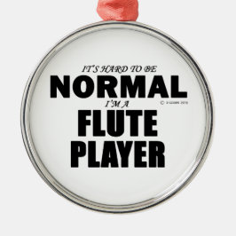 Adorno Metálico Jugador de flauta normal