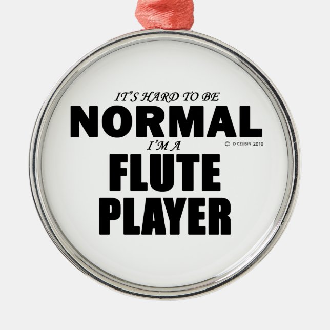 Adorno Metálico Jugador de flauta normal (Frente)