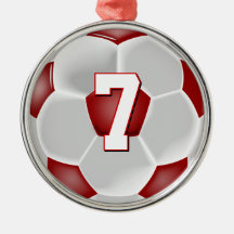 Jugador de fútbol rojo Personalizado Navidades de 