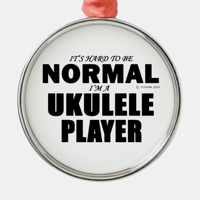 Adorno Metálico Jugador de Ukulele Normal (Frente)