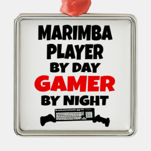 Adorno Metálico Jugador Gamer Marimba