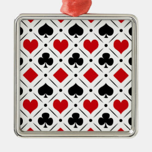 Adorno Metálico Jugar a los símbolos del juego de cartas