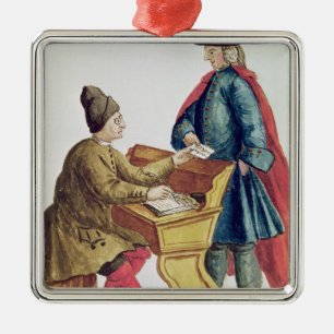 Adorno Metálico Jugar la lotería veneciana
