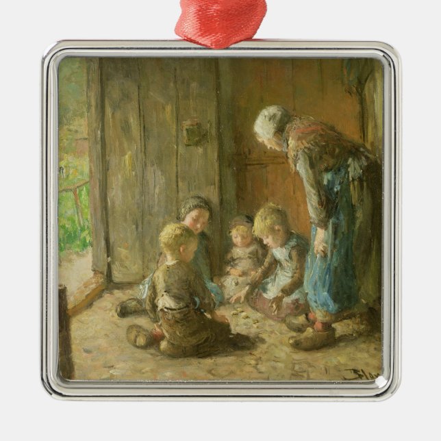 Adorno Metálico Jugar los enchufes en el umbral (Frente)