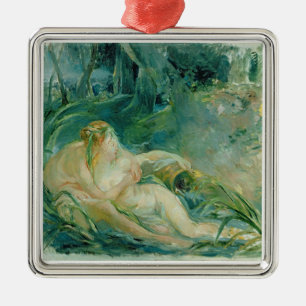 Adorno Metálico Júpiter y Callisto, después de una pintura por