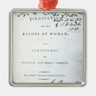 Adorno Metálico Justificación de las derechas de Woman