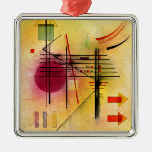 Adorno Metálico Kandinsky: pintura abstracta vibrante y popular