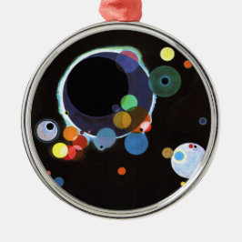 Adorno Metálico Kandinsky - Varios Círculos, famoso arte abstracto