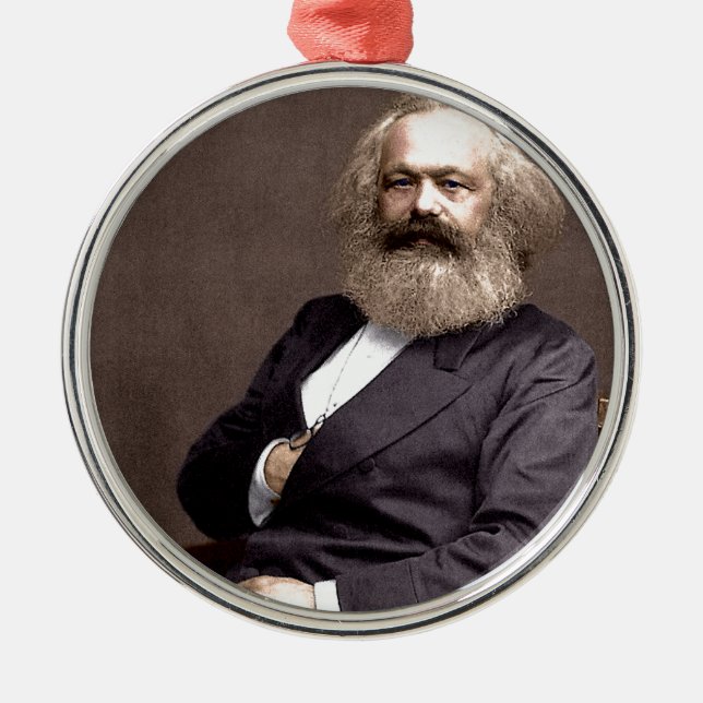 Adorno Metálico Karl Marx (Frente)