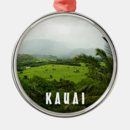 Adorno Metálico Kauai, paisaje de Hawai