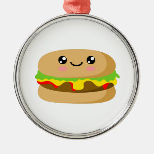 Adorno Metálico Kawaii Burger