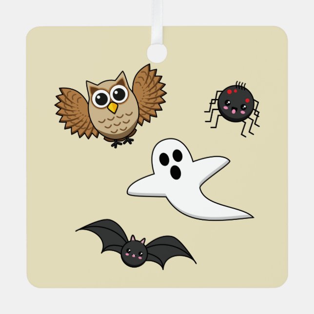 Adorno Metálico Kawaii Creepy Night Creations Set (Anverso)