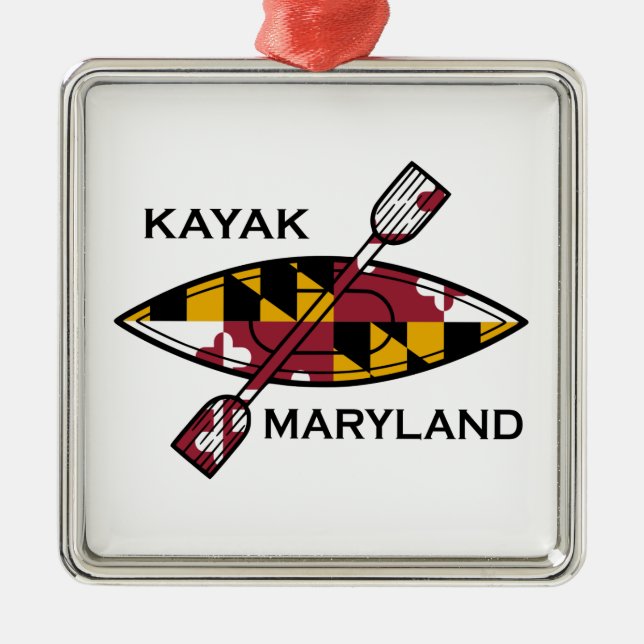 Adorno Metálico Kayak Maryland (Frente)