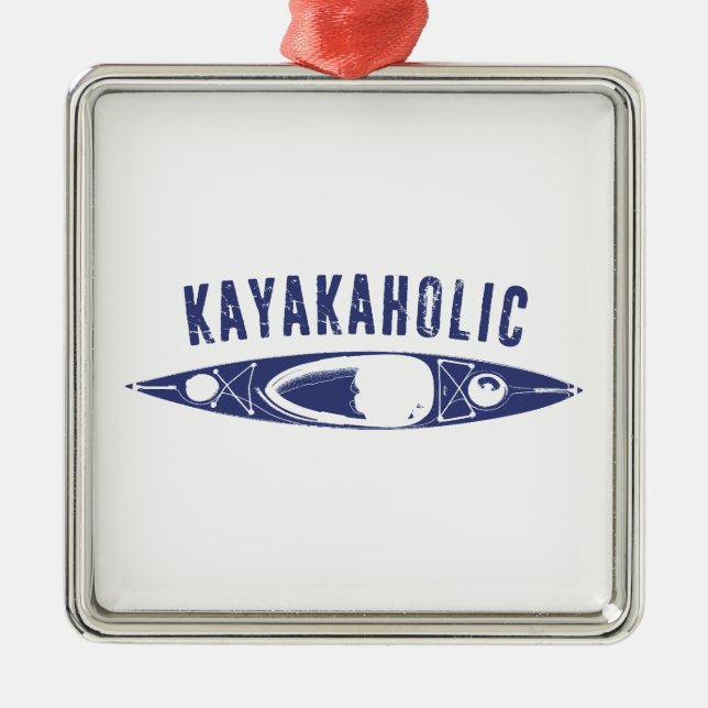 Adorno Metálico Kayakaholic (Frente)