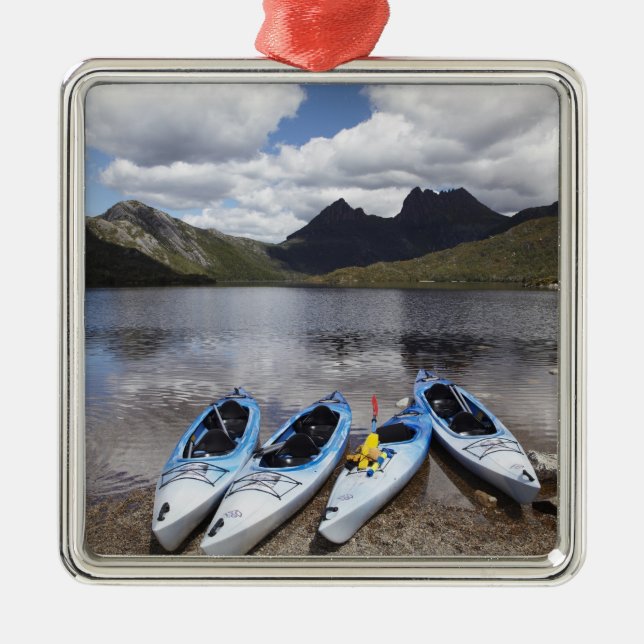 Adorno Metálico Kayaks, Cradle Mountain y Dove Lake, Cradle (Frente)